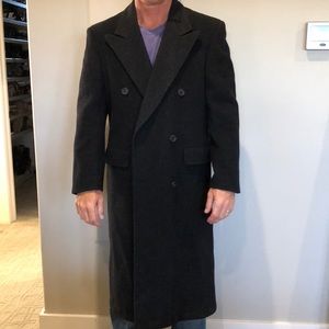 Full length wool overcoat